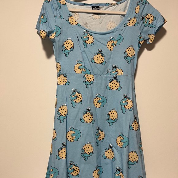 Cakeworthy Sesame Street Cookie Monster Skater Dress - Picture 2 of 2